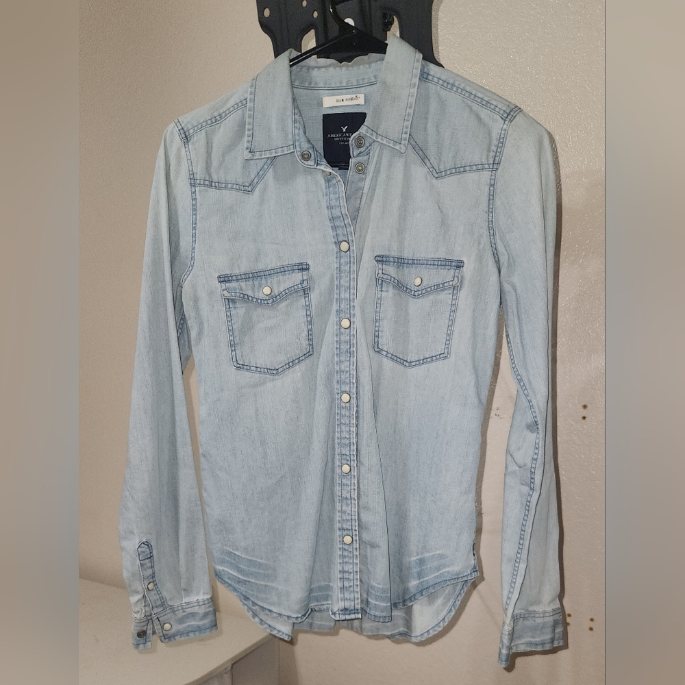 Madewell Light Blue Denim Shirt